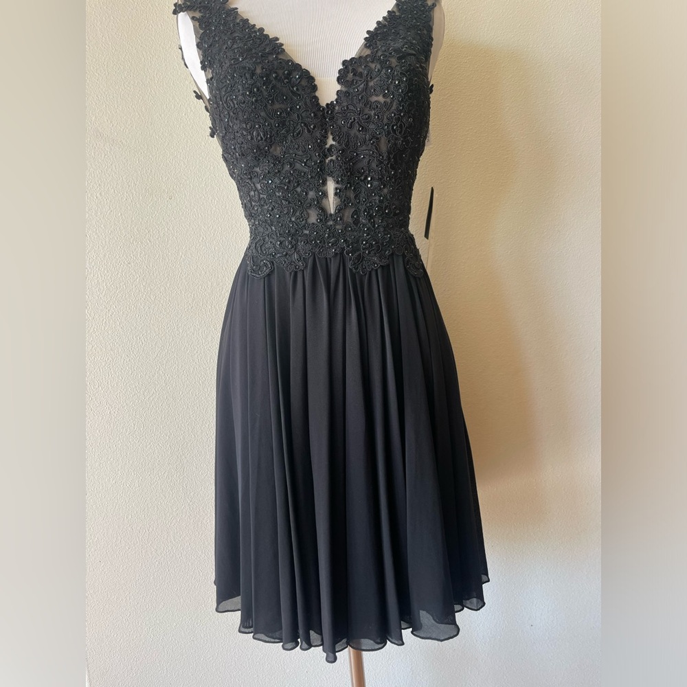 Black Sherri Hill Cocktail dress size 2